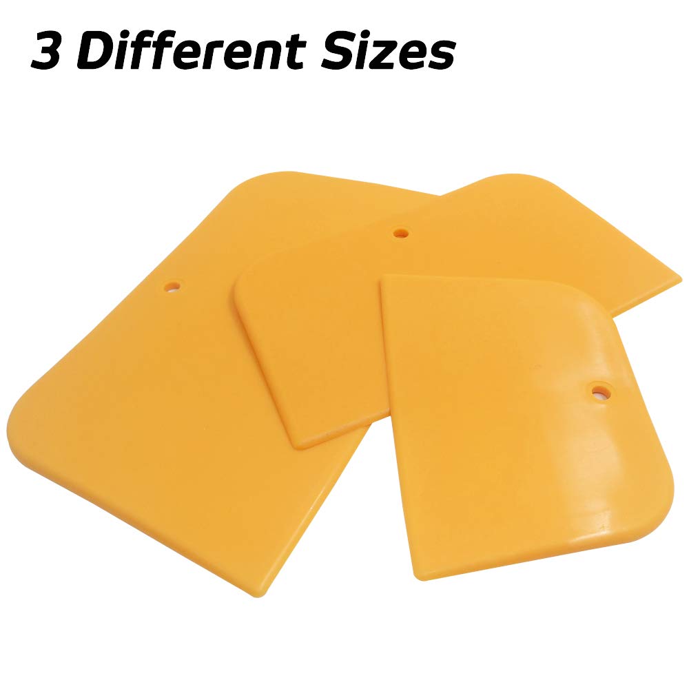 Set Of 9 Body Filler Spreaders Automotive Body Fillers, Sourceton 4, 5, 6 Inch Reusable Plastic Spreader For Applying Fillers, P