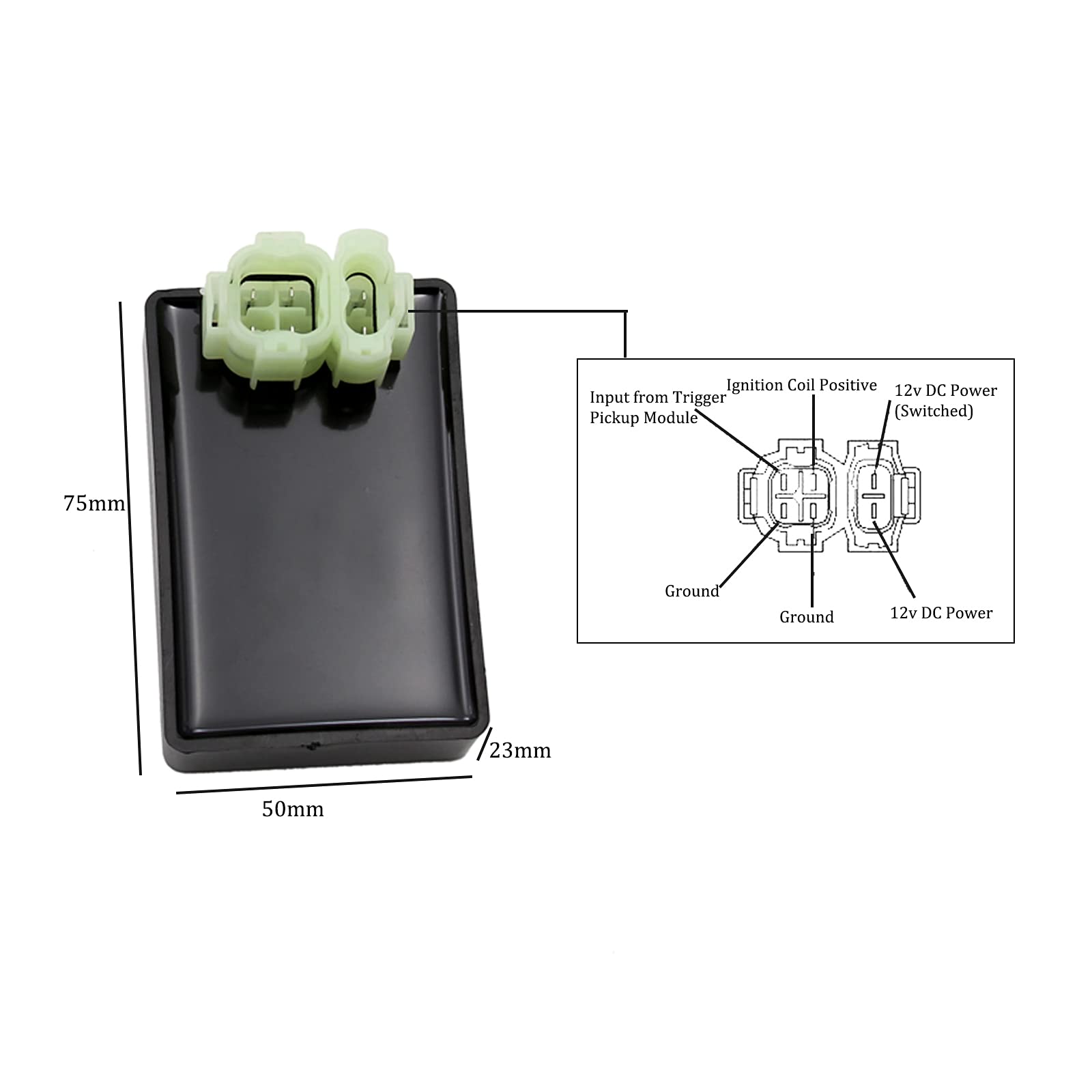 6 Pin Dc Cdi Box Cdi Cable Wire Adapter Connector Plug For Gy6 4 Stroke 50Cc 125Cc 150Cc Scooter Moped Taotao Atv Quad Go Kart B