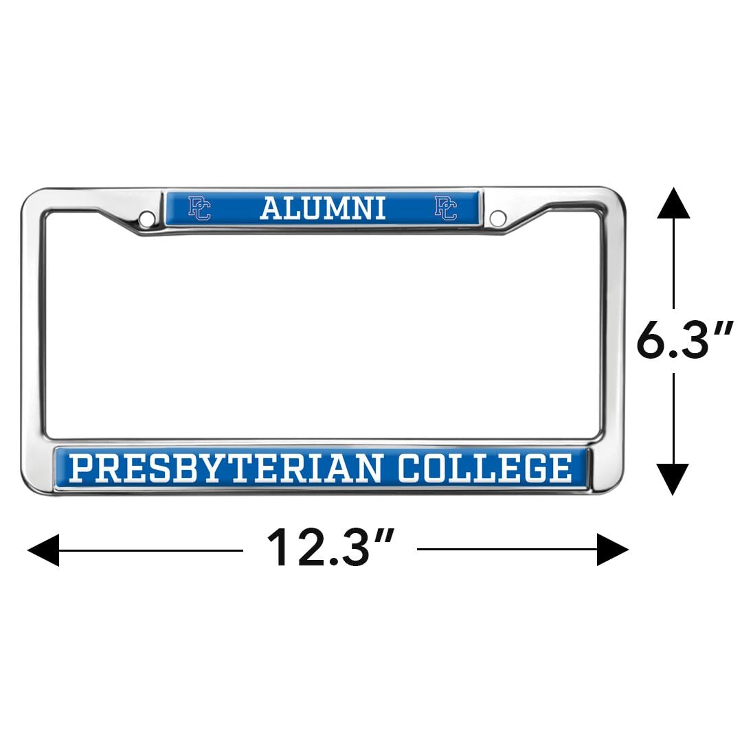 GRAPHICS & MORE Presbyterian College Alumni Metal License Plate Frame - Full Size, Presbyterian Blue Hose