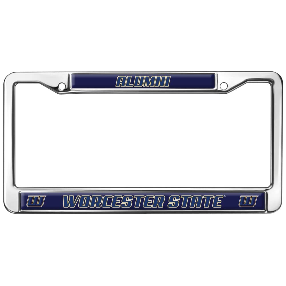 Worcester State University Alumni Logo Full Size Standard License Plate Metal Frame