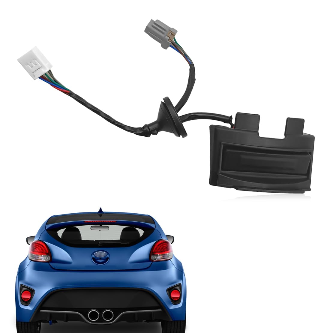 Tailgate Rear Hatch Handle Release Sensor Button Compatible with Hyundai Veloster 2012-2017, Rear Liftgate Trunk Open Release Sw