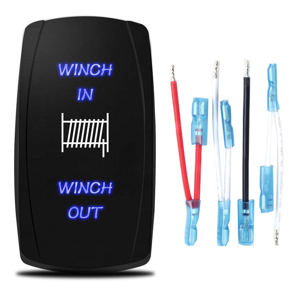 Xislet 7-Pin Winch Rocker Switch Replacement for Polaris UTV ATV RZR 800 900 XP 1000 Turbo Ranger General 1000 Momentary Winch i