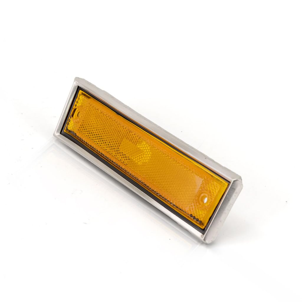 For Chevy C/K Pickup 1981-1991 Side Marker Light Passenger Side Chrome W/Chrome Trim Gm2551107