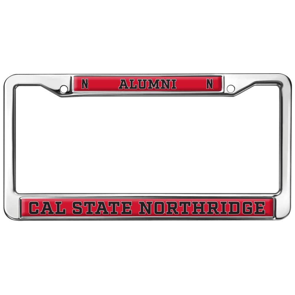 Cal State Northridge Alumni Logo Full Size Standard License Plate Metal Frame