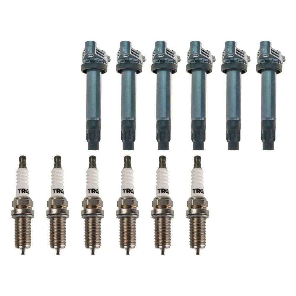 Trq Ignition Kit Ignition Coil Spark Plugs Compatible With 2004-2006 Lexus Es330 Rx330 2006-2008 Rx400H Toyota Camry 2004-2008 H