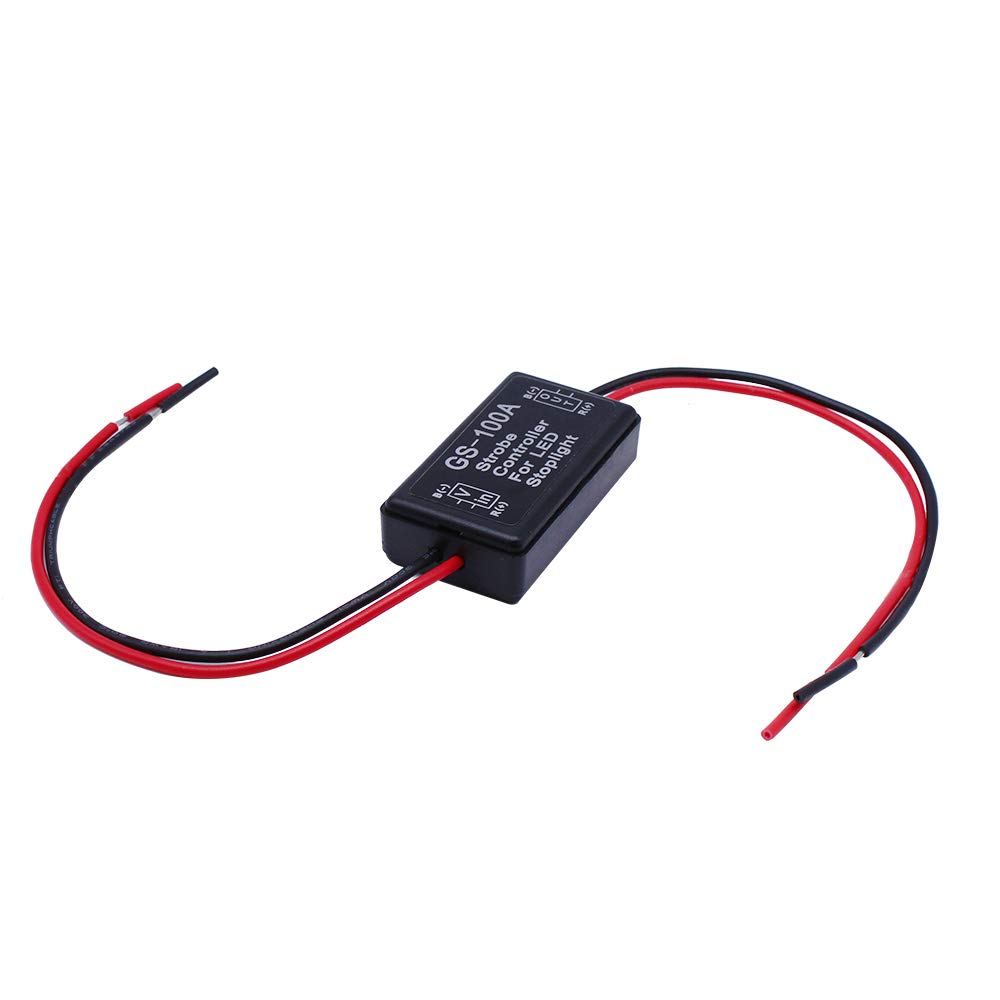Huiqiaods Flash Strobe Controller For Led Brake Light Tail Stop Light Auto Car 12-24V Led Brake Flasher Stop Light Strobe Flashe