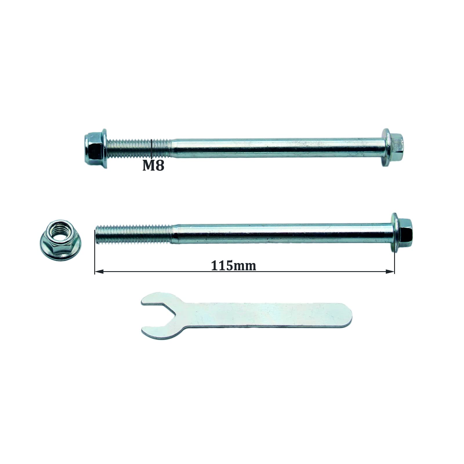 8Mm Engine Mounting Bolts Nuts Spanner Kit For 50Cc 70Cc 90Cc 110Cc 125Cc Pit Pro Atv Dirt Quad Bike 4 Stroke M8 X 115Mm