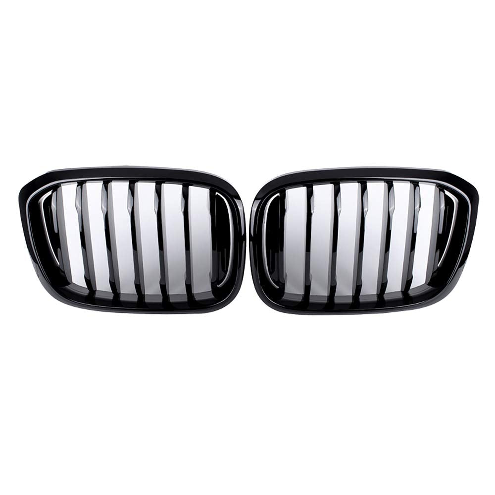 Sna Front Kidney Grille For 2018-2021 Bmw X3 G01 2019-2021 X4 G02 (Single Slat Abs Gloss Black X3 Grill, X4 Grill)