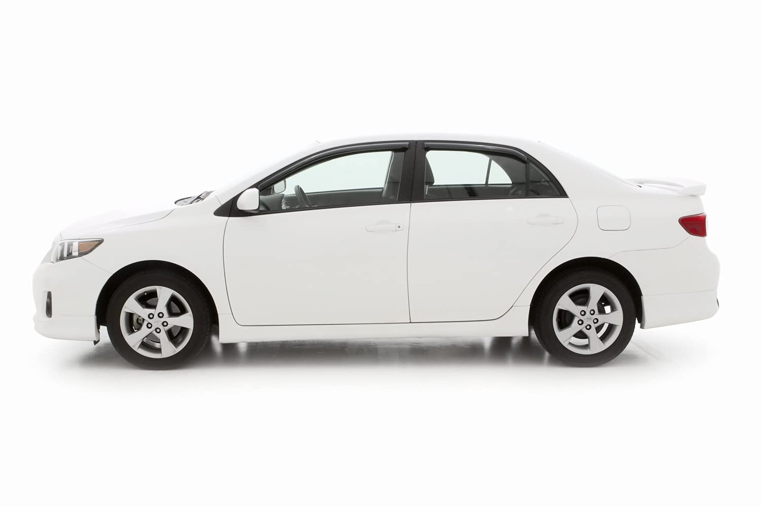 Auto Ventshade [Avs] In-Channel Rain Guards For 2009 - 2013 Toyota Corolla, 4 Pcs. | Window Vent Visors - Smoke | 194073