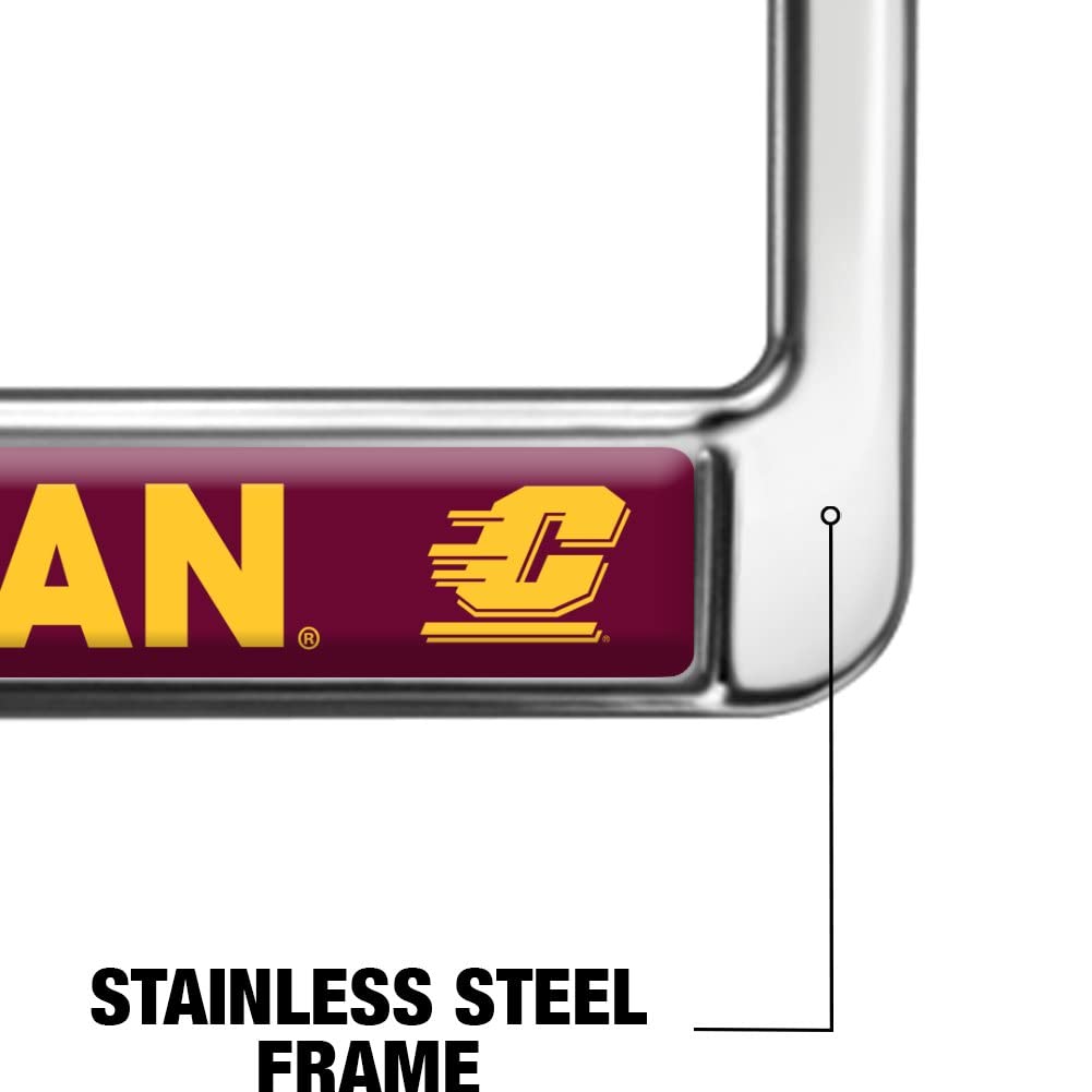 GRAPHICS & MORE Metal License Plate Frame - Central Michigan University Alumni - Full Size, One Size
