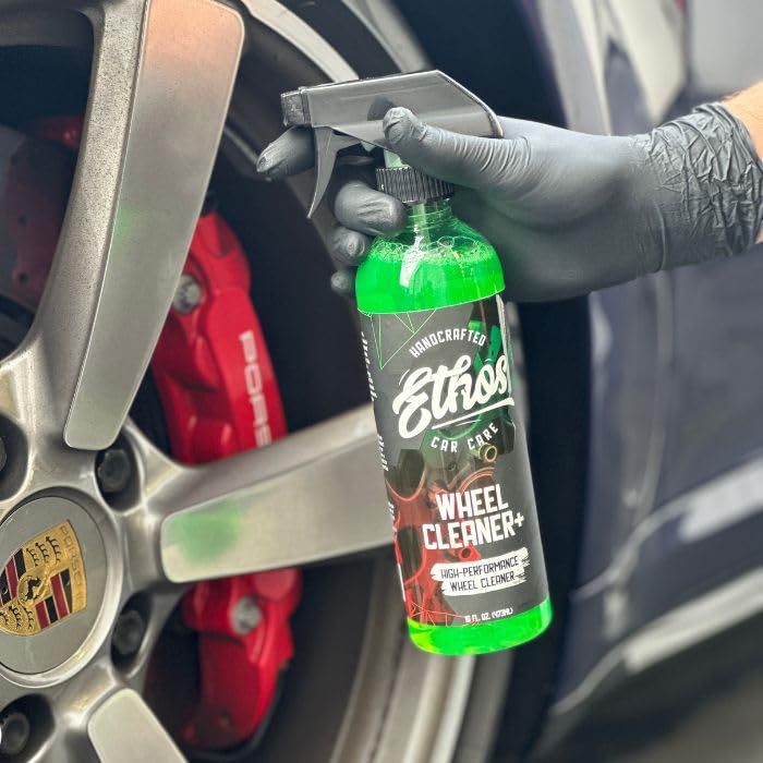Ethos Wheel Cleaner Spray - Iron Remover Car Detailing - Rim Cleaner Spray Brake Dust, Iron Remover - Color Change Technology -