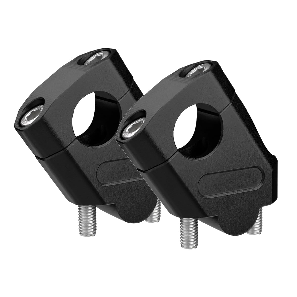 7/8' Universal Handlebar Bar Risers Motorcycle Bar Clamps 7/8' Bar For Motorbike Pit Dirt Bikes Black Riser Height 38Mm (1.5 '), 18Mm (0.71') Backward Or Forward