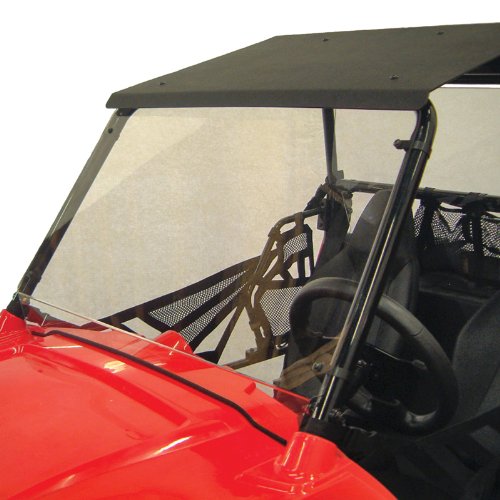 Kolpin Utv Windshield - Full-Fixed & Rear & Roof Combo - Polaris Rzr 170- 2100, Black