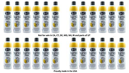 Sq Brake Cleaner Non Chlorinated, 24 Pack, 14.5 Oz Per Can. State Restrictions Apply In Ca, Co, Ct, De, Md, Mi, Oh, Nh, Ny, Ri A