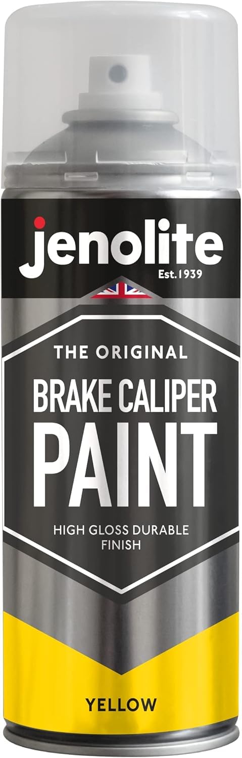 Jenolite Brake Caliper Paint | Yellow | Restore & Transform Car Brake Calipers | Ral 1018 | 400Ml (13.5Fl Oz)