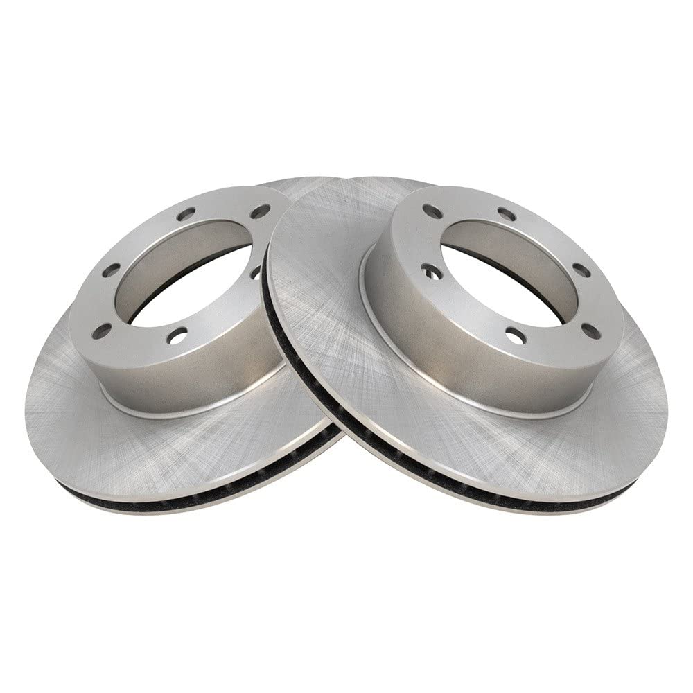 Trq Front Brake Rotors Set Vented Compatible With 1996-2002 Toyota 4Runner 2004 Tacoma