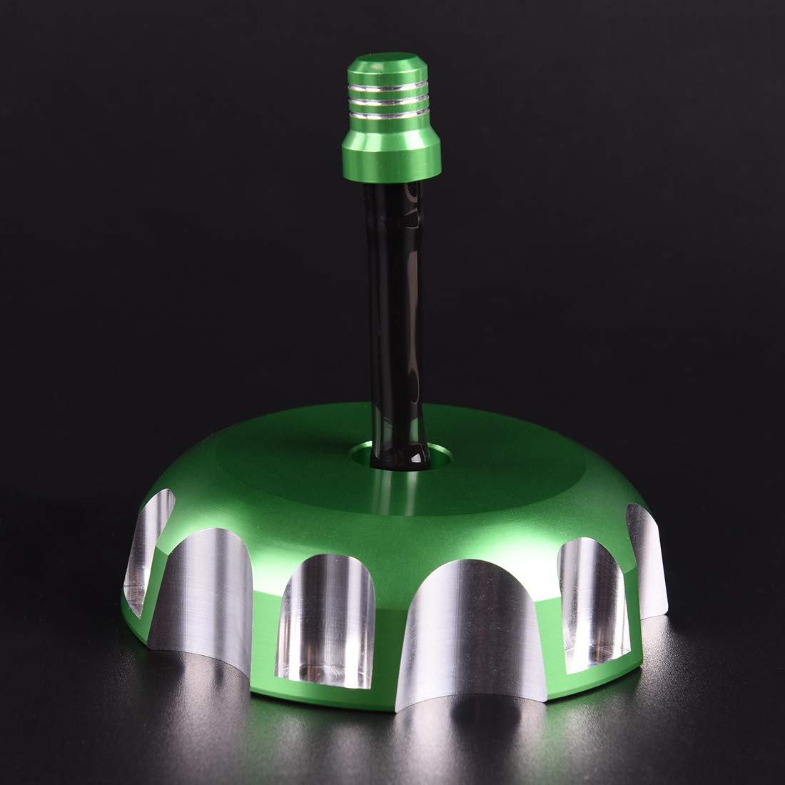 Rawsomes Green Billet Gas Fuel Tank Cap Cover with Vent Hose for Kawasaki KX65 KX85 KX100 KX125 1999-2013, KDX 200, CR