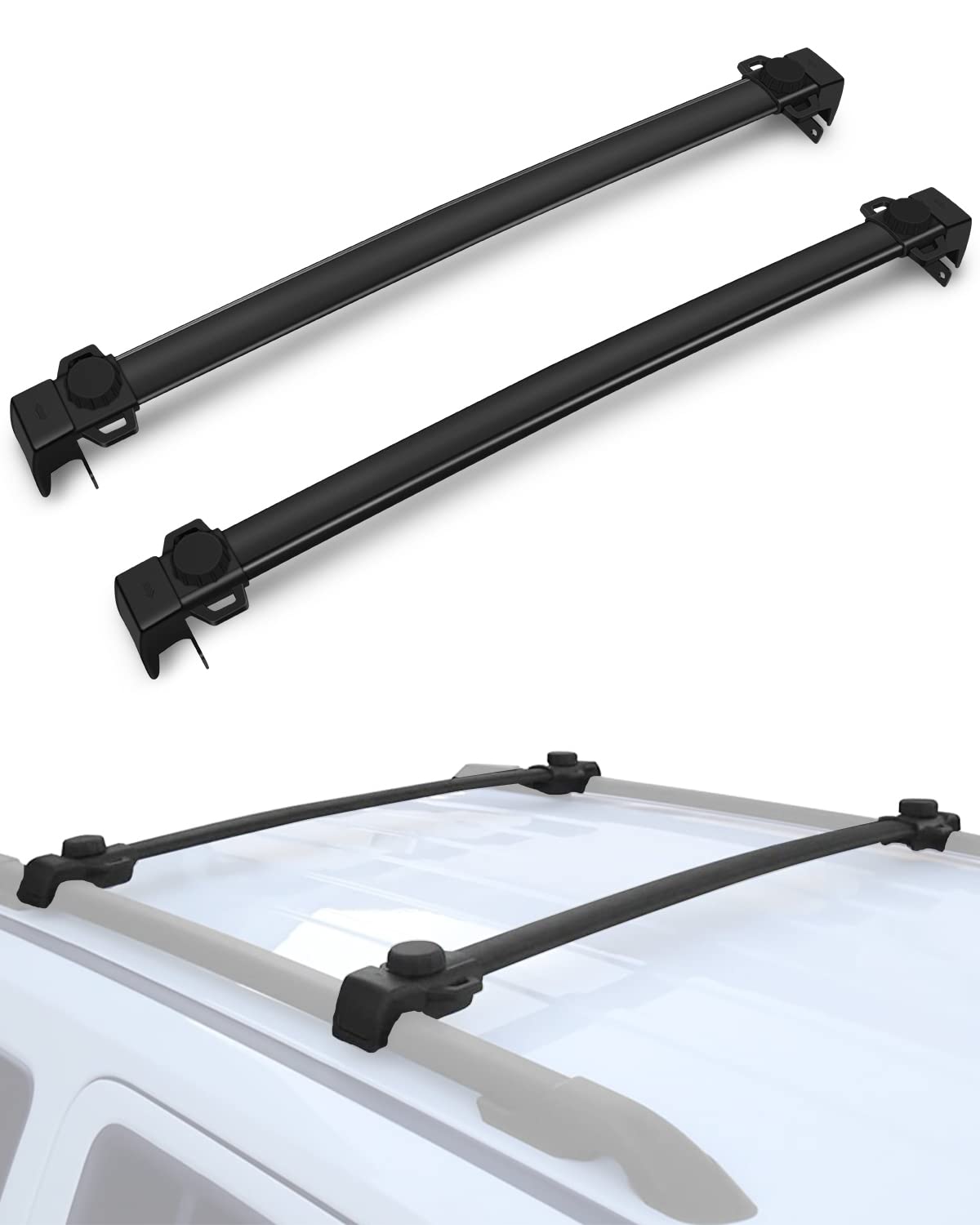 Scitoo Roof Rack Fit Forjeep Compass 2017-2020 Cargo Carrier Kayak Rooftop Luggage Crossbar - Max Load 150Lbs