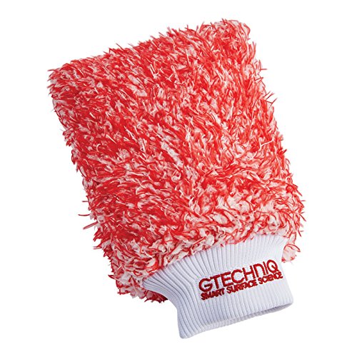 Gtechniq Wm2 Microfibre Wash Mitt - Ultra Low Friction Washcloth, Soft Glide Minimises Swirl Marks - Holds Maximum Volume Of Soa