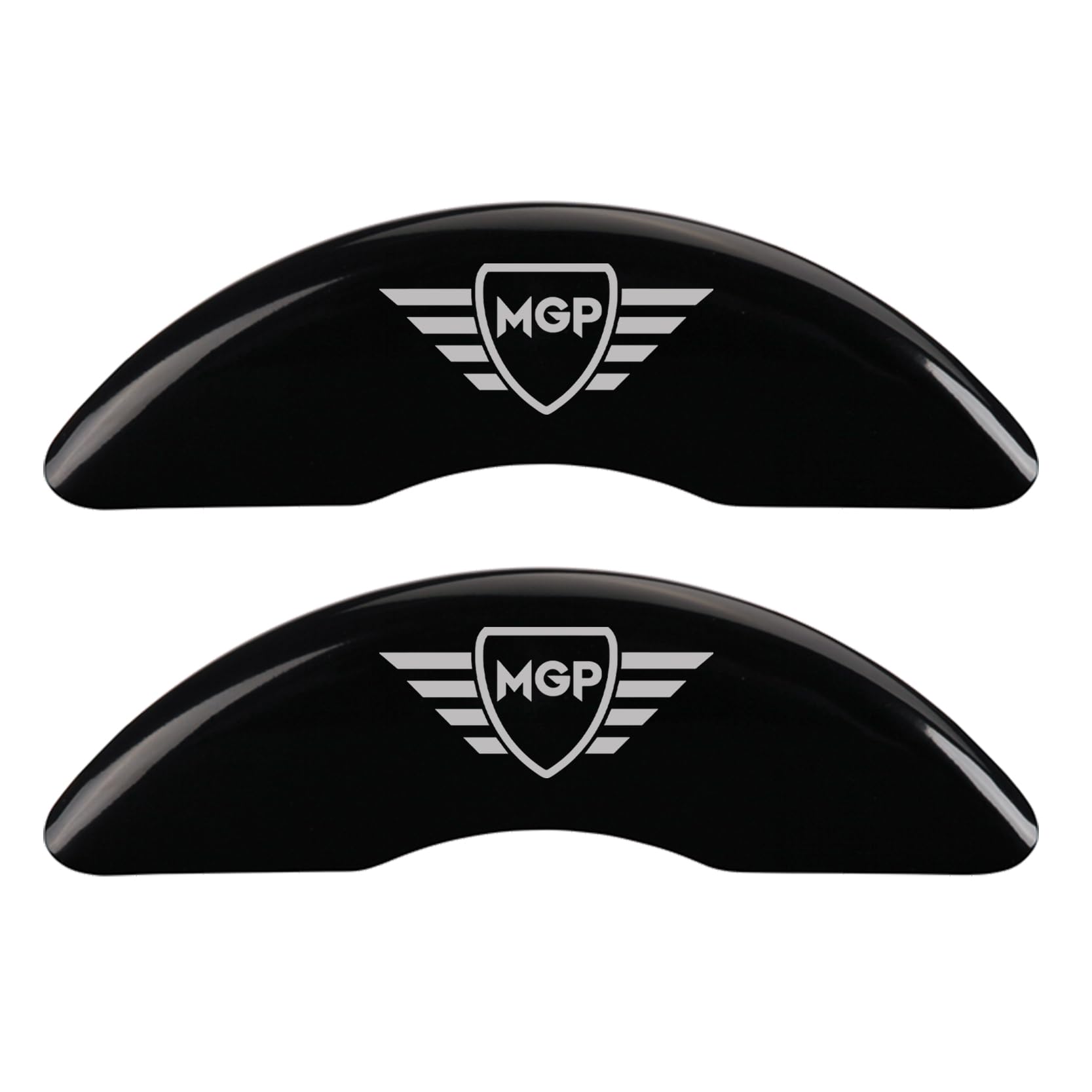 MGP Brake Caliper Covers for Tesla Model 3 (2017-2023) Fits 18   + Wheels - Black Powder Coated Finish, Engraved Silver MGP Logo