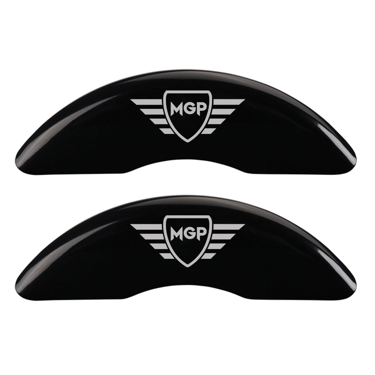 MGP Brake Caliper Covers for Tesla Model 3 (2017-2023) Fits 18   + Wheels - Black Powder Coated Finish, Engraved Silver MGP Logo