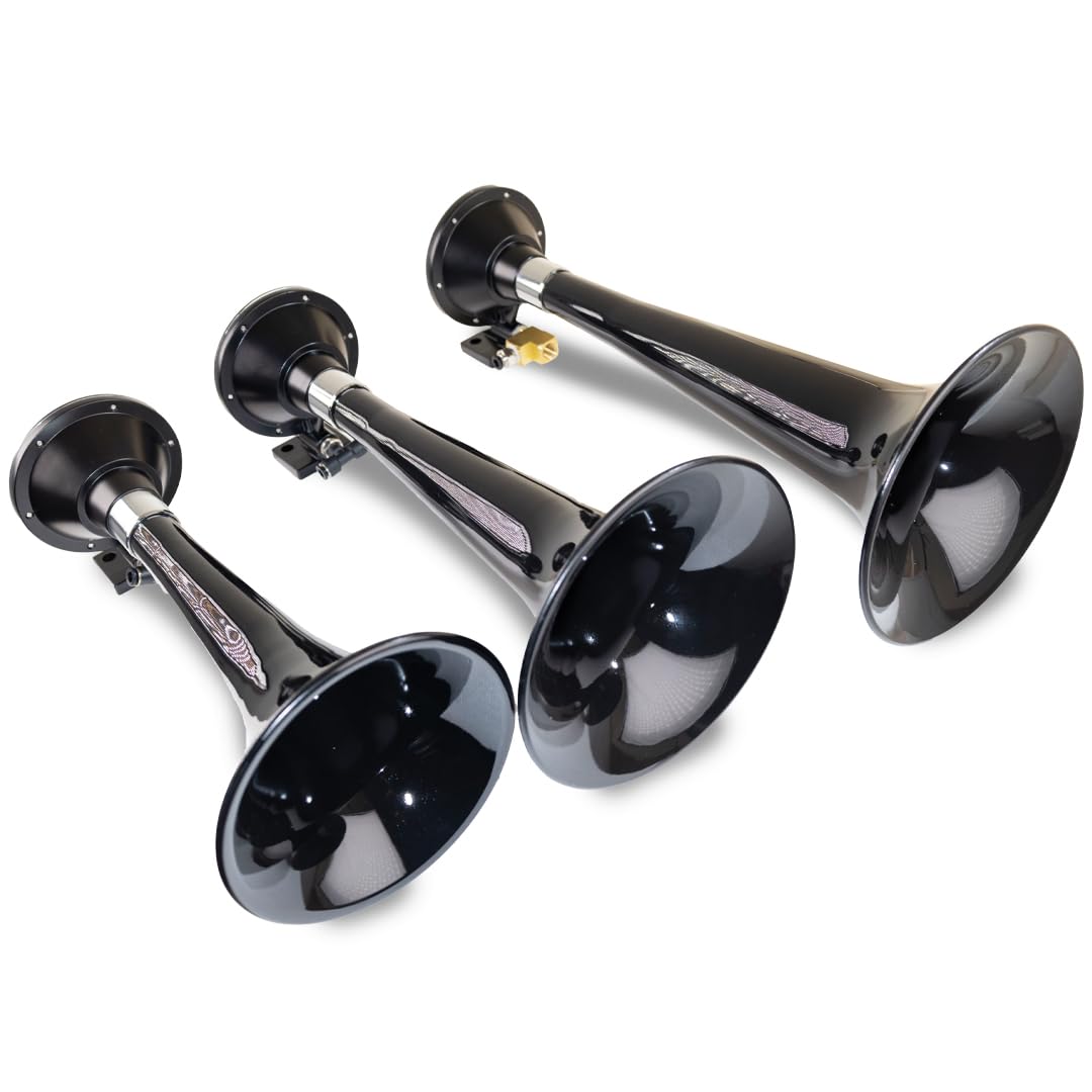 Kleinn Air Horns 230 Triple Train Horn - Black
