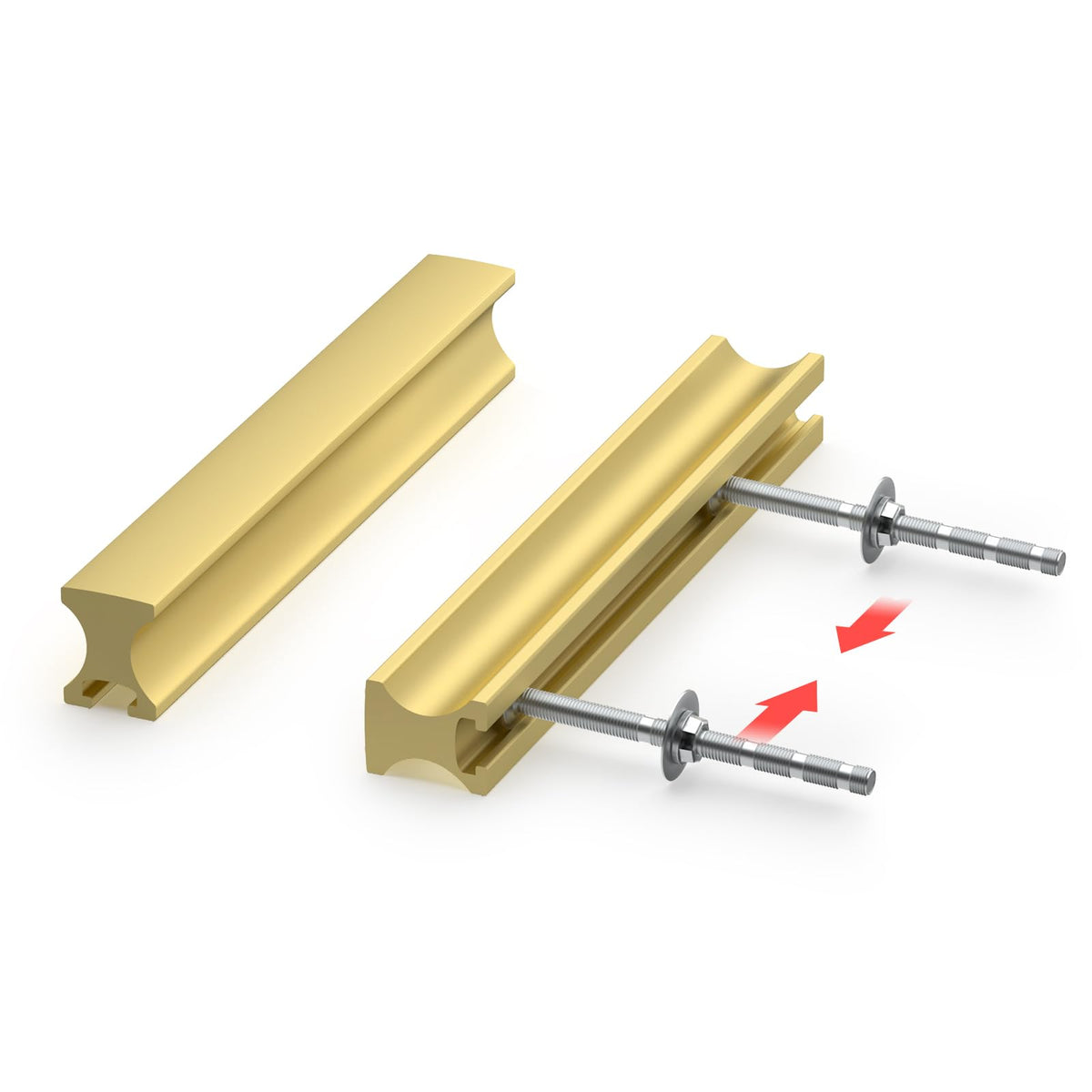 Homdiy 10 Pack Adjustable Brushed Brass Cabinet Pulls 1' To 4' (25-102Mm) Adjustable Hole Distance Drawer Pulls
