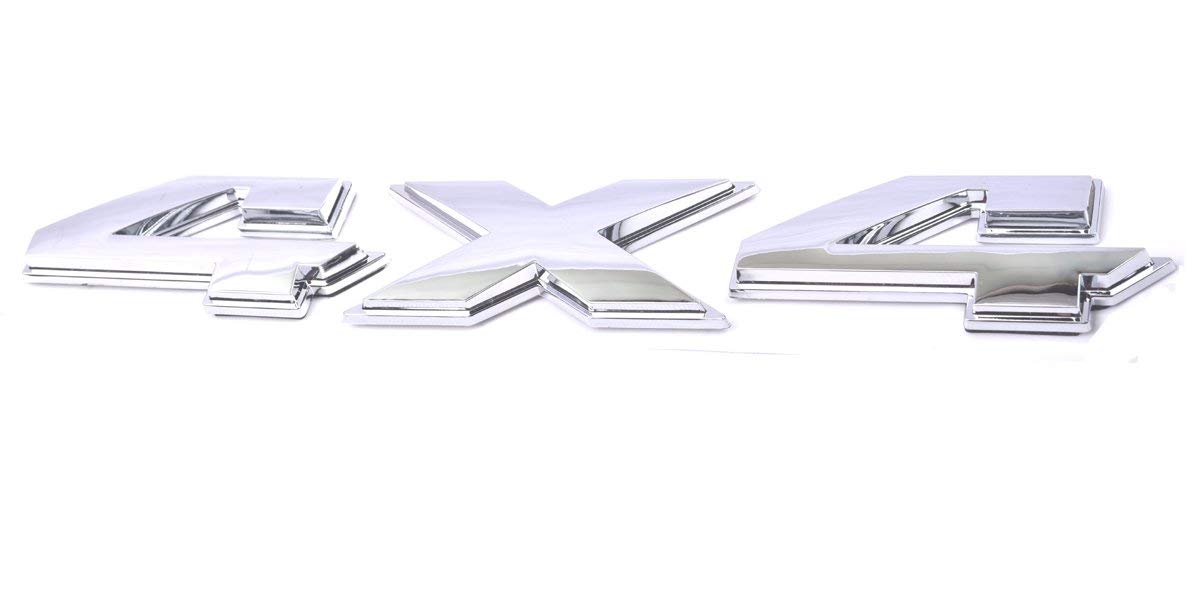 1pcs Chrome 8Inch RAM 4X4 Emblem Badge 3D Emblem Decal Nameplate Flat Letter Replacement for RAM 1500 2500 3500 Glossy Mopar (Ch