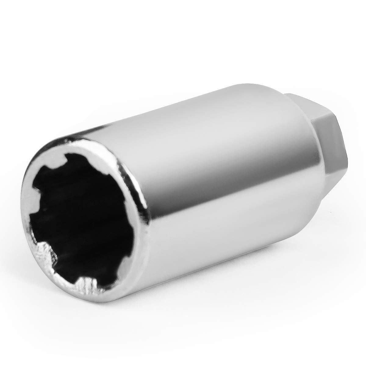 Dna Motoring Ln-Ztl-9025-15-Gn 20Pcs M12 X 1.5 Open End Style Wheel Lug Nuts W/Deep Drive Extension Adapter, 24Mm Od/50Mm H, Green