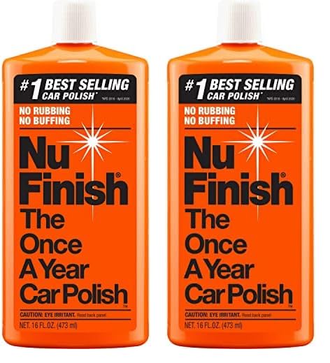 Nu Finish Car Polish, Nf-76 Liquid Polish For Cars, Trucks, 16 Fl Oz Each (Pack Of 2)