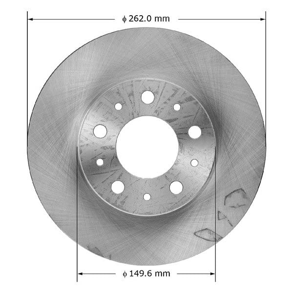 Bendix Premium Prt1531 Front Brake Rotor For Volvo 740 1990-1985, C70 2001-1998