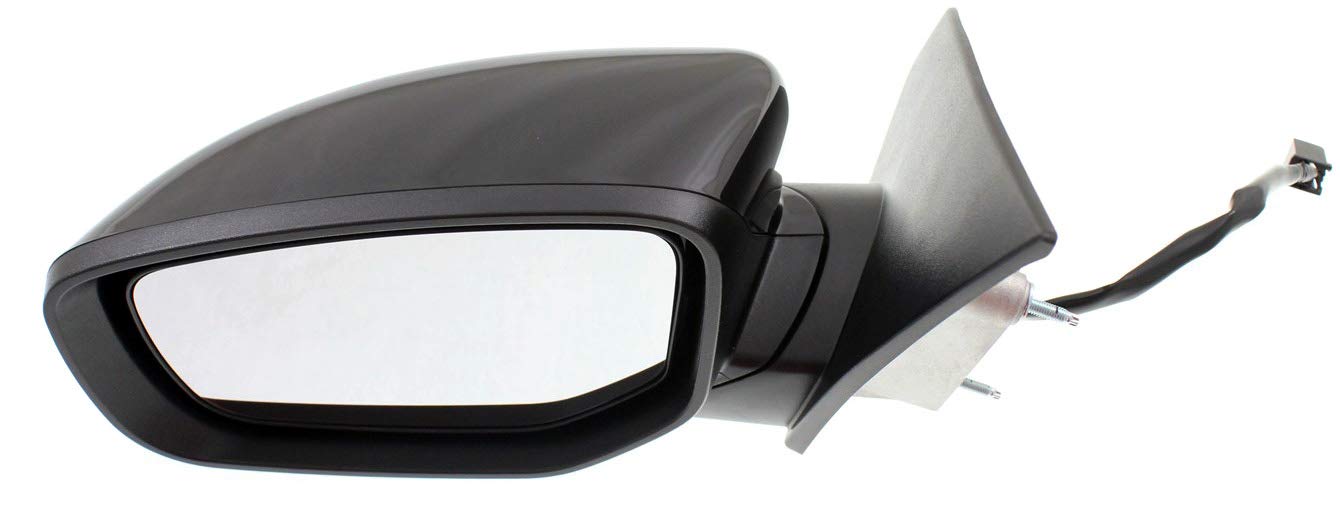 Kool Vue Left Power Non-Heated Door Mirror Compatible With Dodge Dart 2013-2015 Without Signal Light, Blind Spot Feature & Puddle Lamp Paintable