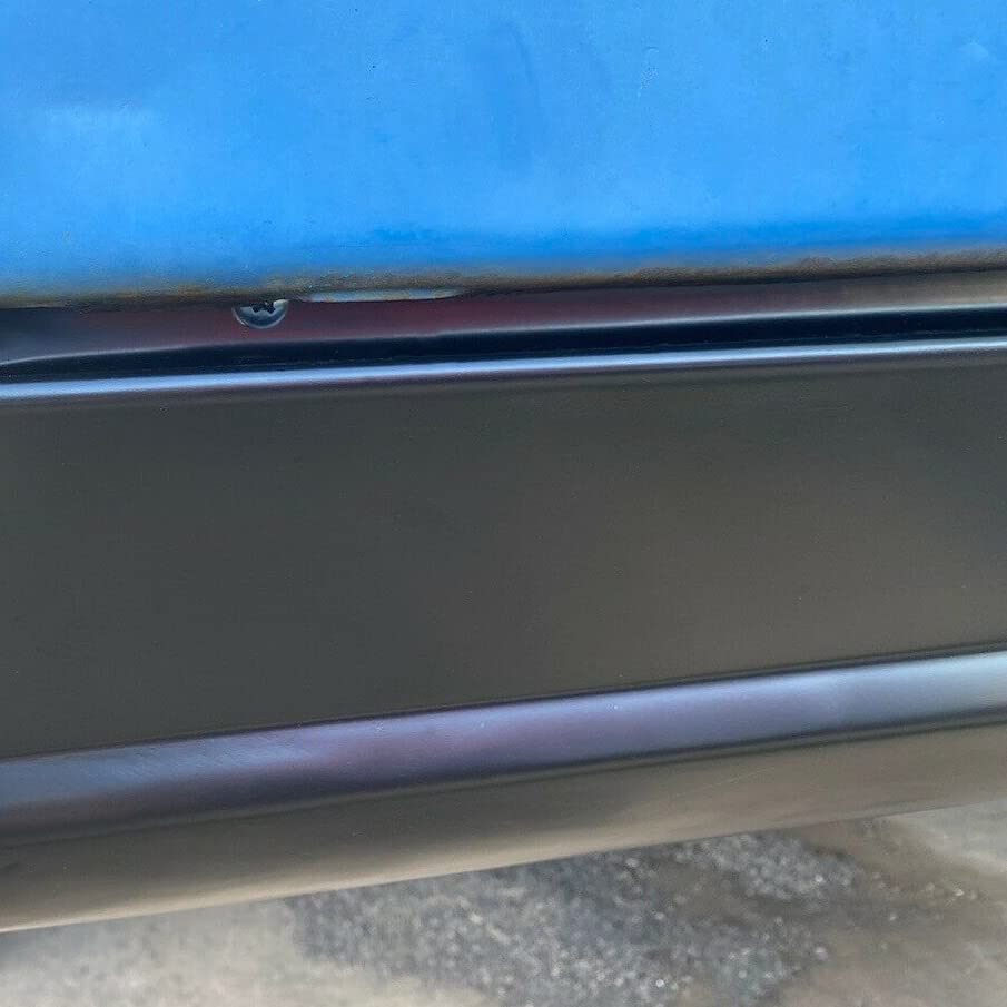 Kuafu Steel Rear Roll Pan Bumper W/License Light Compatible With 1967-1972 Chevy C10 Pickup Fleetside