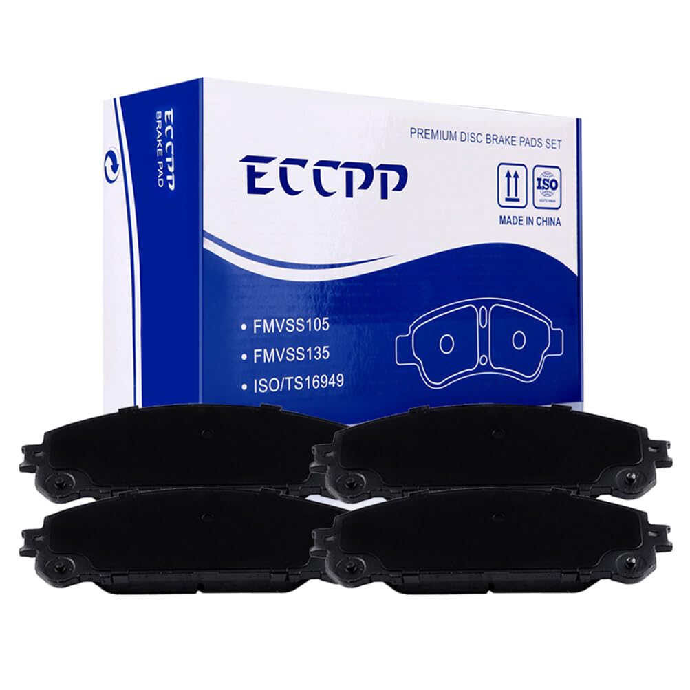 Cciyu D1324 Front Ceramic Disc Brake Pads Kit For Lexus Rx350 2010-2019,For Lexus Rx350L 2018-2019,For Toyota For Highlander 200