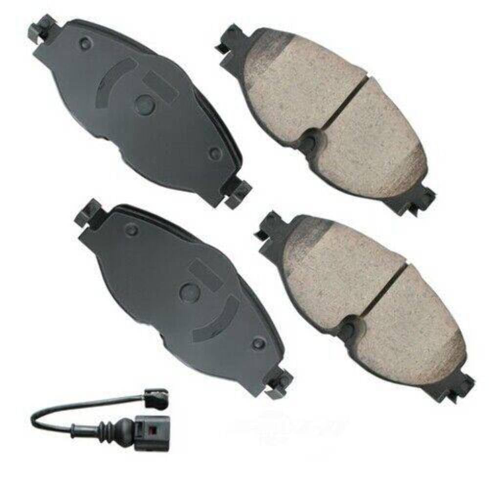 Akebono Brakes - Brake Pad Set - Superior Initial Effectiveness With No Required Break-In Period, 1 Year Limit Warranty (Eur1760