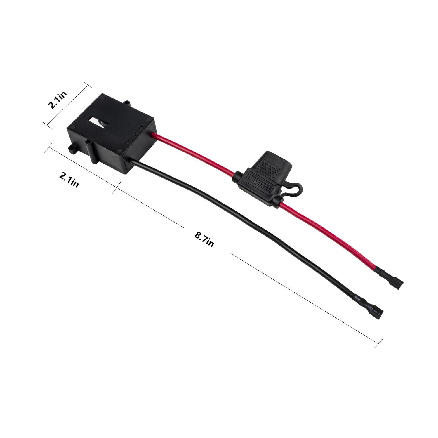 SefePoder Replacement Wire Harness Connector Compatible with Power Wheels 12 Volt Battery,12AWG Wire with Fuse, Lithium LiFePO4