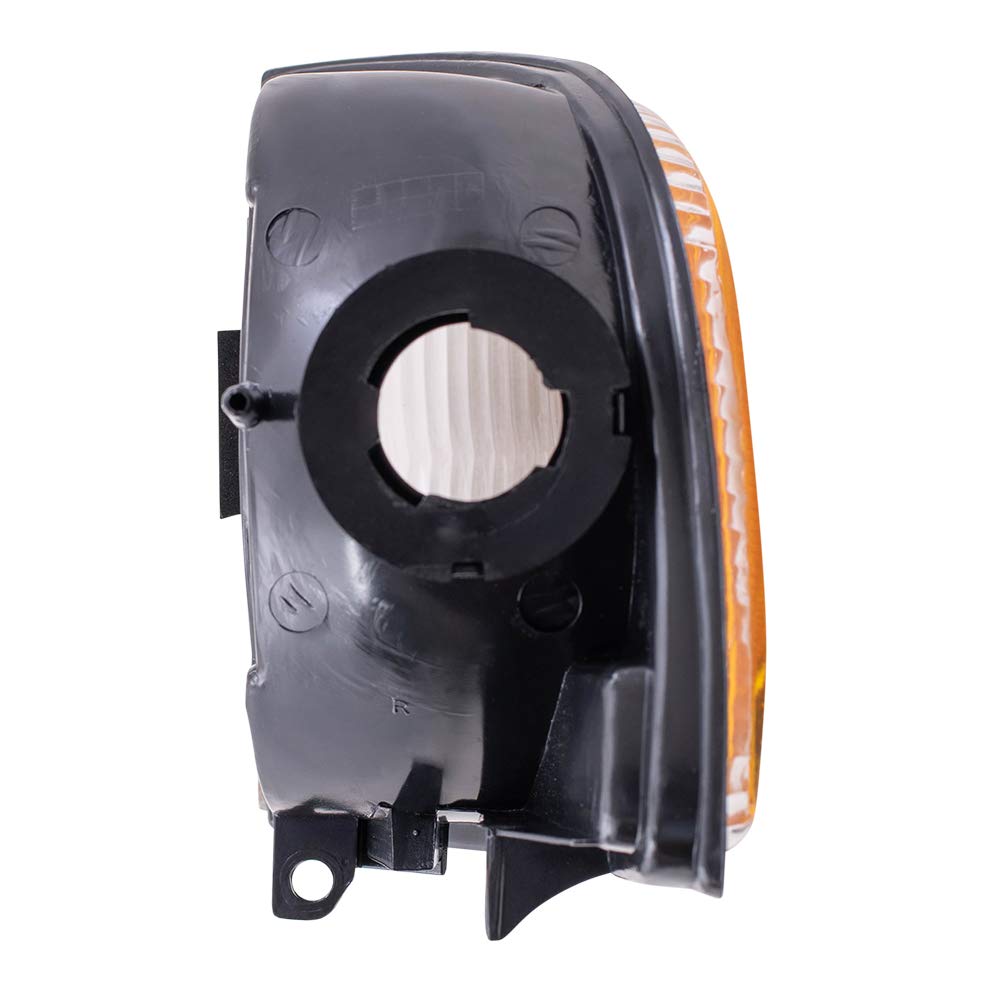 AutoandArt Brock Replacement Set Driver and Passenger Park Signal Corner Marker Lights Compatible with 1994-2002 Pickup Truck 55054773AD 55054772AD