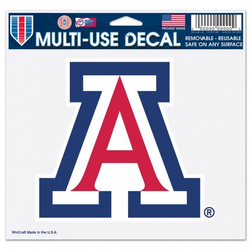 Wincraft NCAA University of Arizona Multi-Use Colored Decal, 5' x 6'
