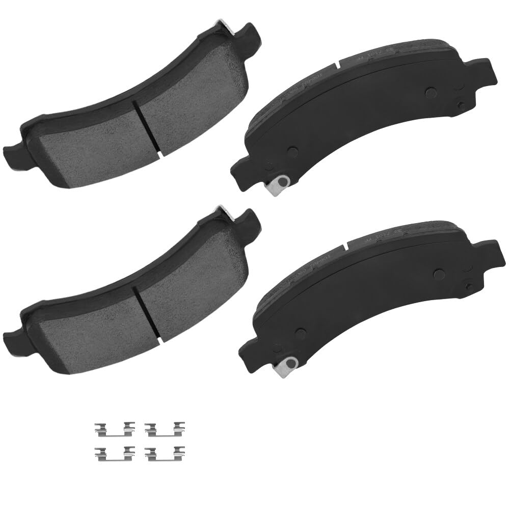 Cciyu D974 Rear Ceramic Disc Brake Pads Kit For Cadillac Escalade For Chevrolet Avalanche 1500 Express 1500 Express 2500 Suburba