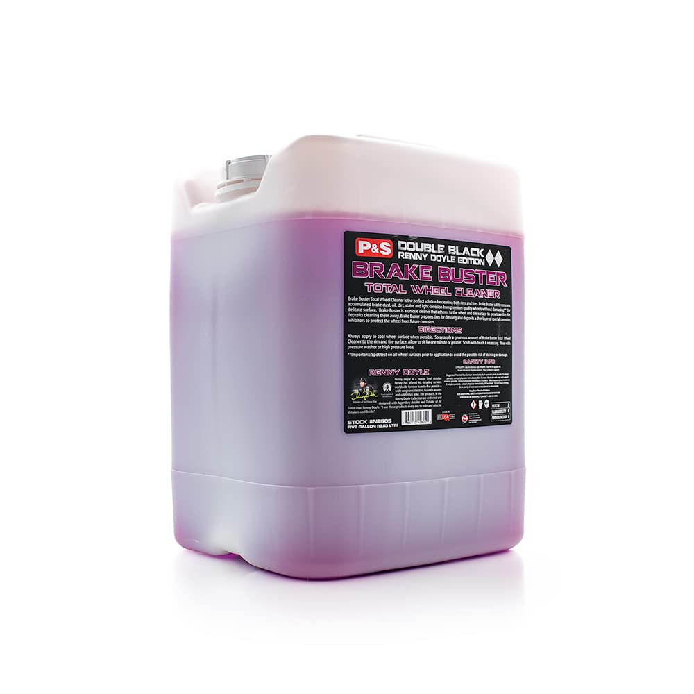 P & S Professional Detail Products - Brake Buster Wheel Cleaner - Non Acid, Removes Brake Dust, Oil, Dirt, Light Corrosion (5 Ga