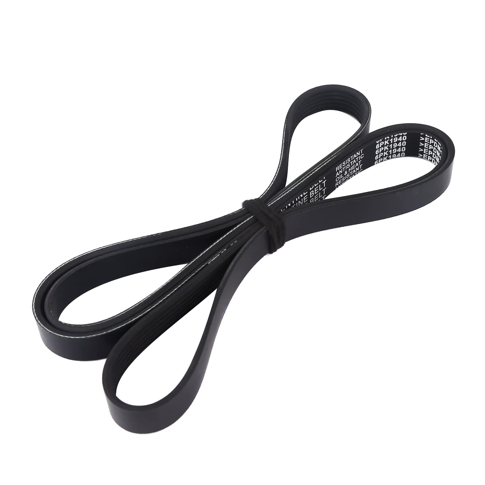 MOCA 6PK1940 EPDM Serpentine Belt 00-05 for Toyota Celica 1.8L & 11-13 Chevy Caprice 6.0L & 18-19 Land Rover Range Rover Velar 3