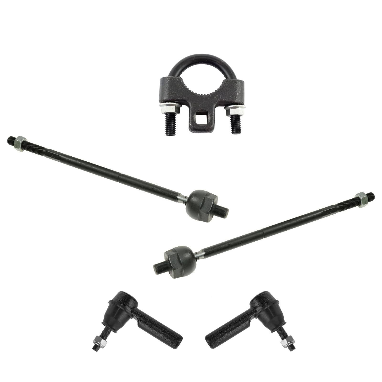TRQ Front Tie Rod Set Compatible with 2005-2010 Ford Mustang