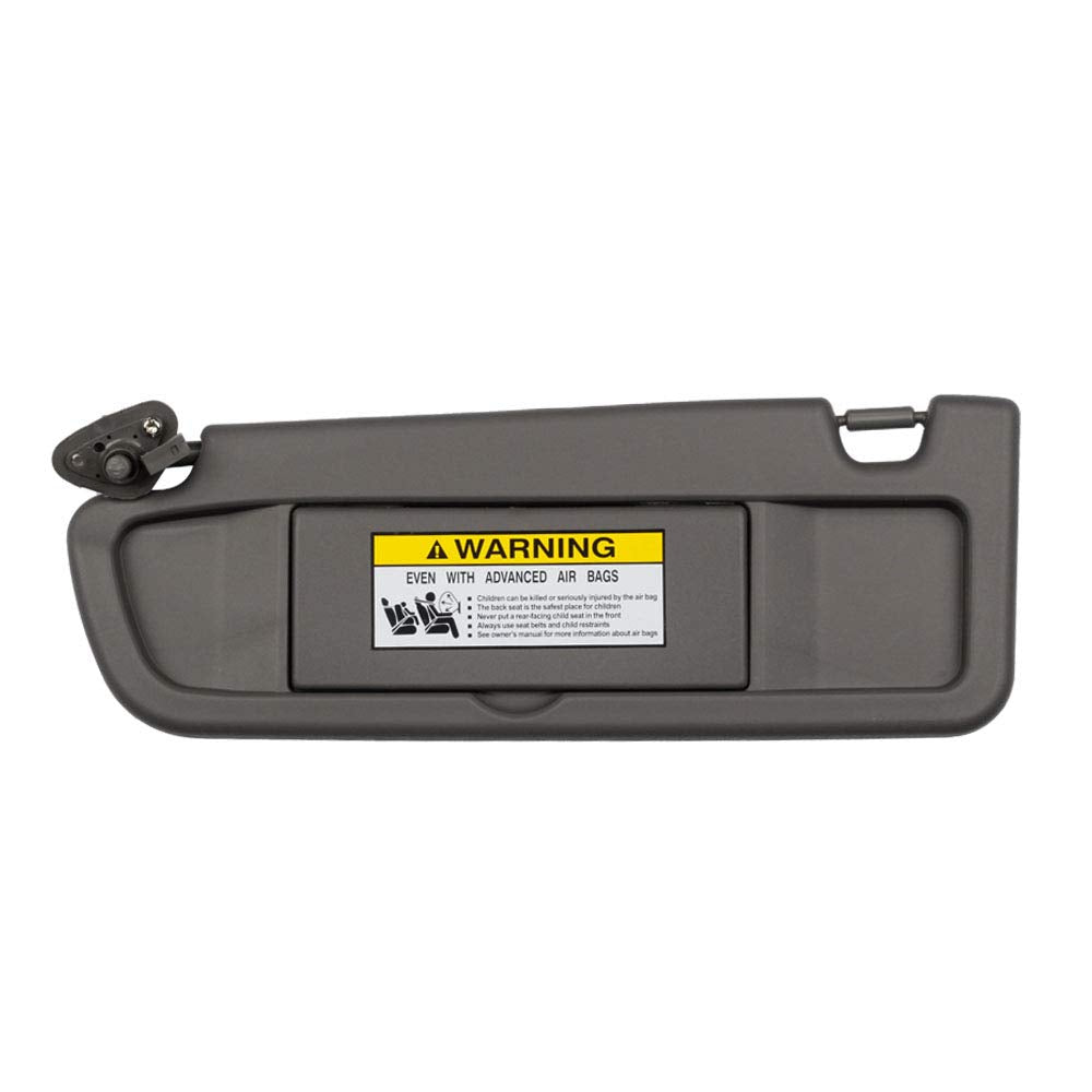 Dasbecan Atlas Gray Left Driver Side Sun Visor Compatible With Honda Civic 2006-2011 Replaces# 83280-Sna-A01Za 83280-Sna-A01Z