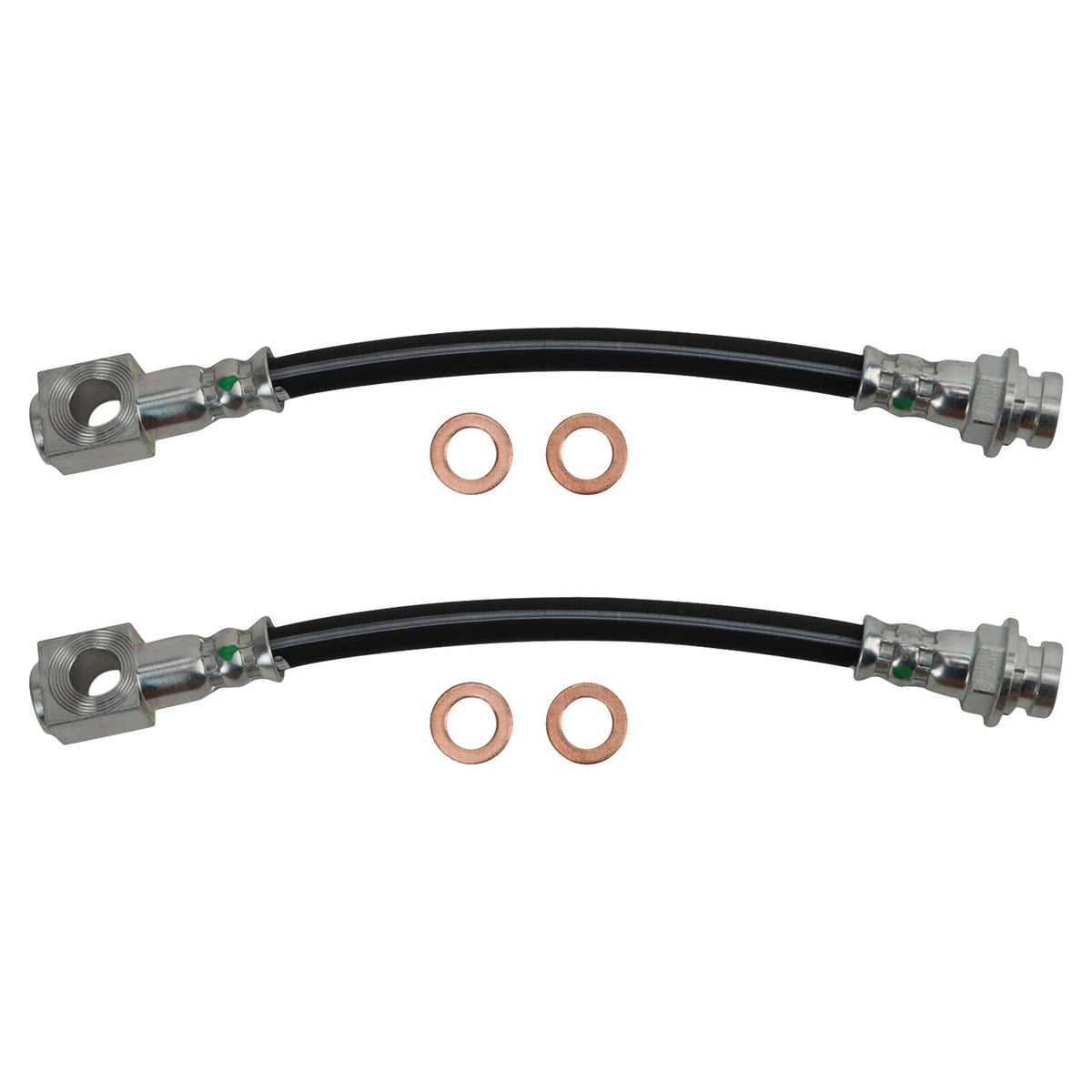 Trq Rear Brake Hose Set Compatible With 1993-2002 Chevrolet Camaro Pontiac Firebird