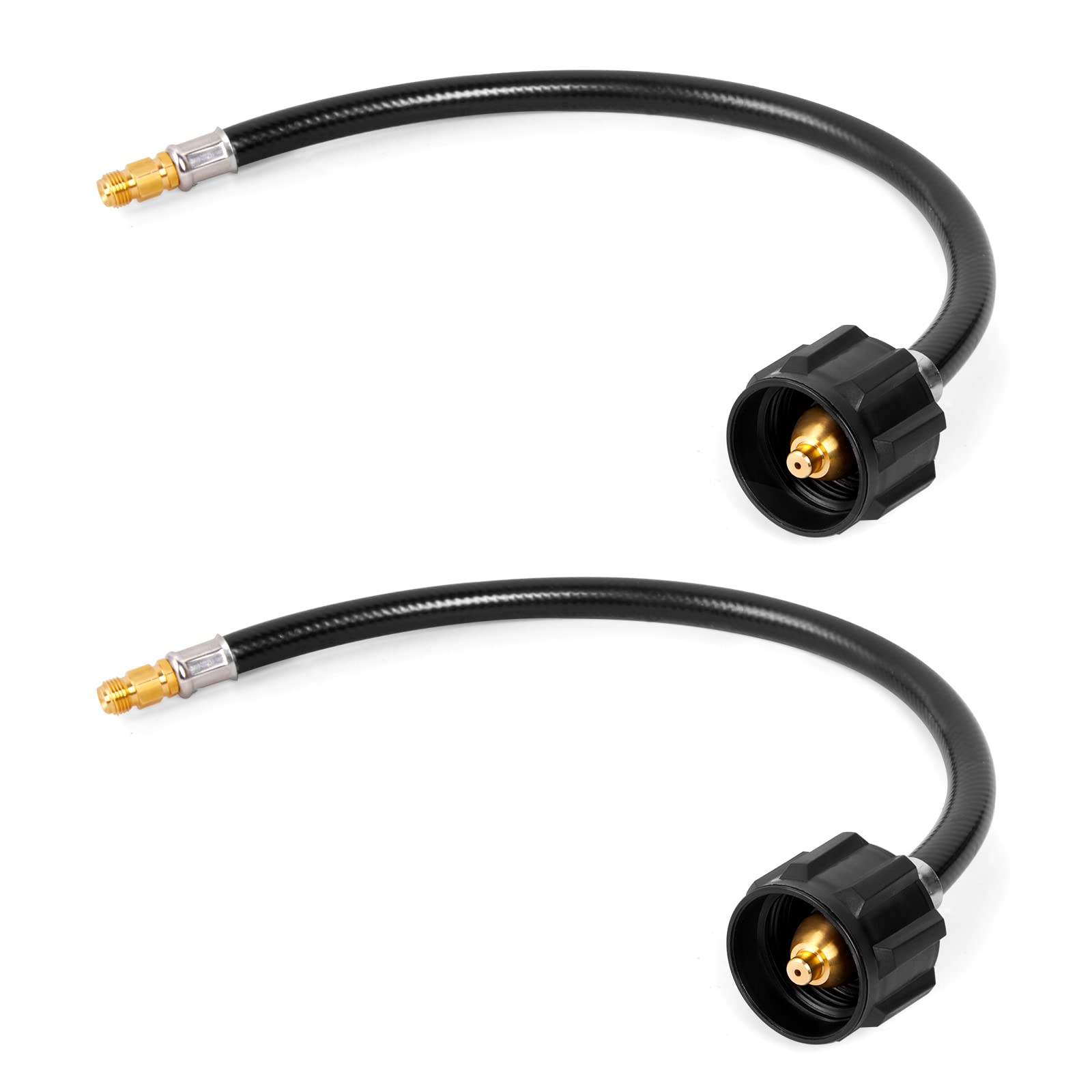 Gaspro 15 Inch Rv Propane Hose With 1/4 '' Male Inverted, Camper Propane Hose Replacement For 2-Stage Auto Changeover Regulator,