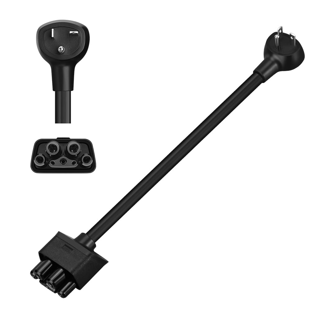 Lenz Nema 05-20 Adapter For Tesla Gen 2 Mobile Charger (Verify Correct Outlet For Plug), Plug Tesla Portable Charger To 120V 5-2