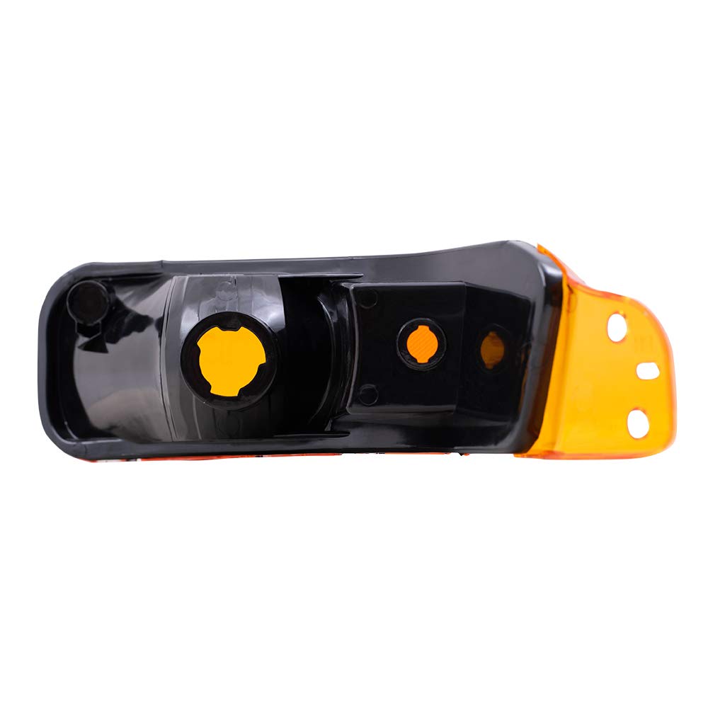 Brock Replacement Driver and Passenger Park Signal Side Marker Lights Lamps Compatible with 2005-2009 Mustang 4R3Z 13201 AA 4R3Z 13200 AA