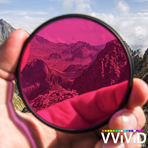 Vvivid Transparent Colorful Vinyl Window Tinting Sheets (1.49Ft X 5Ft, Pink)