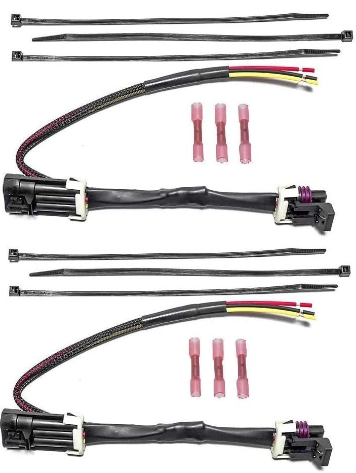 Muzzys (Set of Two) Tail Light Whip Power Harness Adapter Splice Pigtail Jumper FITS: 2012-2023 Can Am Maverick X3, Max, X-DS fo