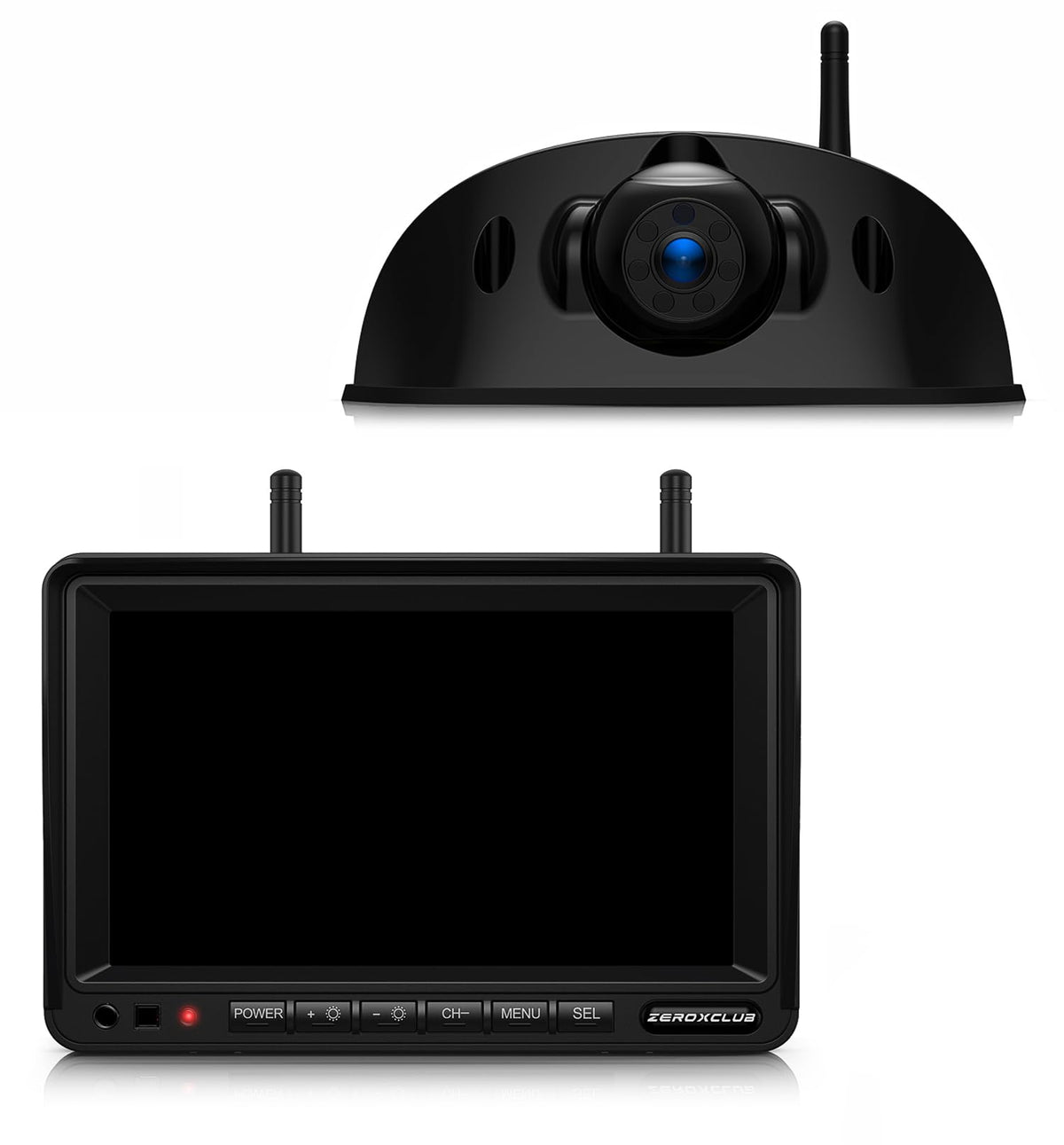 Zeroxclub 1080P 7'' Wireless Rv Backup Camera System, Compatible With Furrion Pre-Wired Rv Truck Trailer, Dvr Monitor & Ir Night